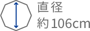 直径約106cm